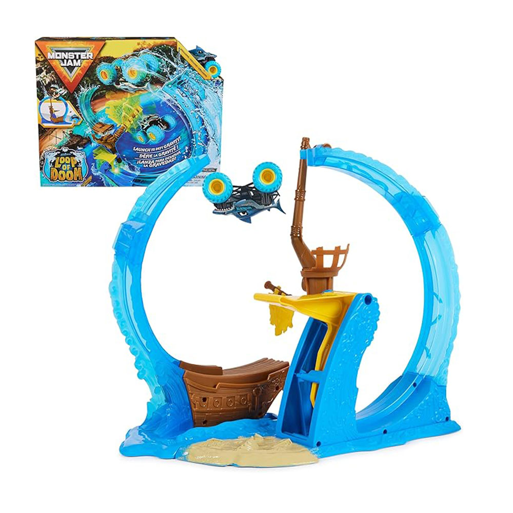 Monster Jam Megalodon Loop of Doom Stunt Playset 4 Monster Jam Megalodon Loop of Doom Stunt Playset - Imagen 4