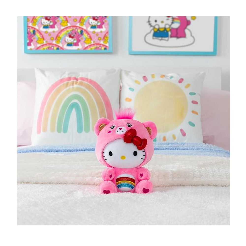 Care Bear Hello Kitty Vestida Como Oso de Alegría 2 Care Bear Hello Kitty Vestida Como Oso de Alegría - Imagen 2