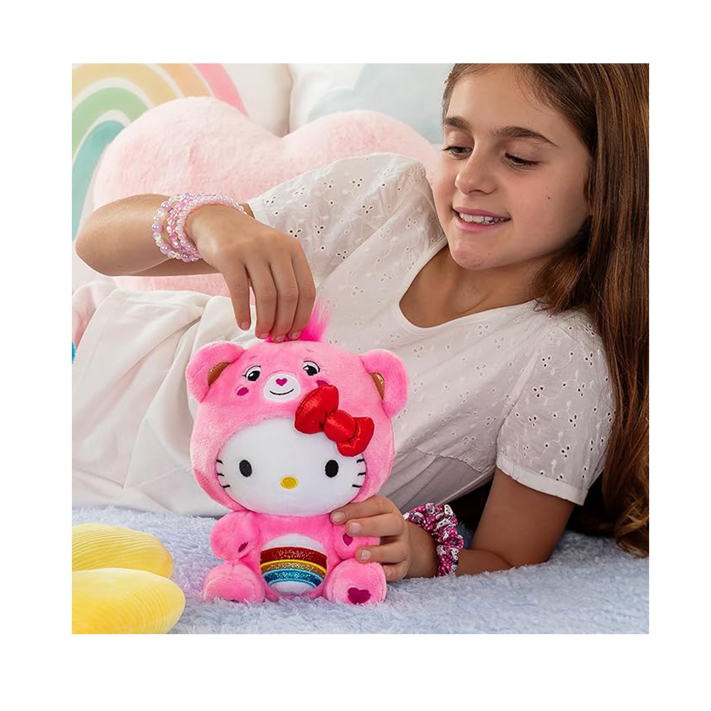 Care Bear Hello Kitty Vestida Como Oso de Alegría 3 Care Bear Hello Kitty Vestida Como Oso de Alegría - Imagen 3