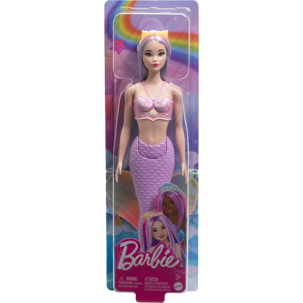 Barbie Muñeca Sirena con Pelo Lila