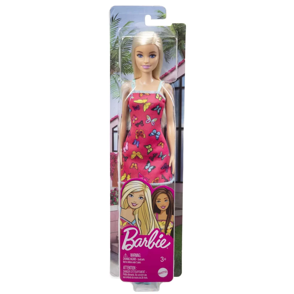 Barbie Muñeca Vestida con un Colorido Vestido con Estampado 29 CM